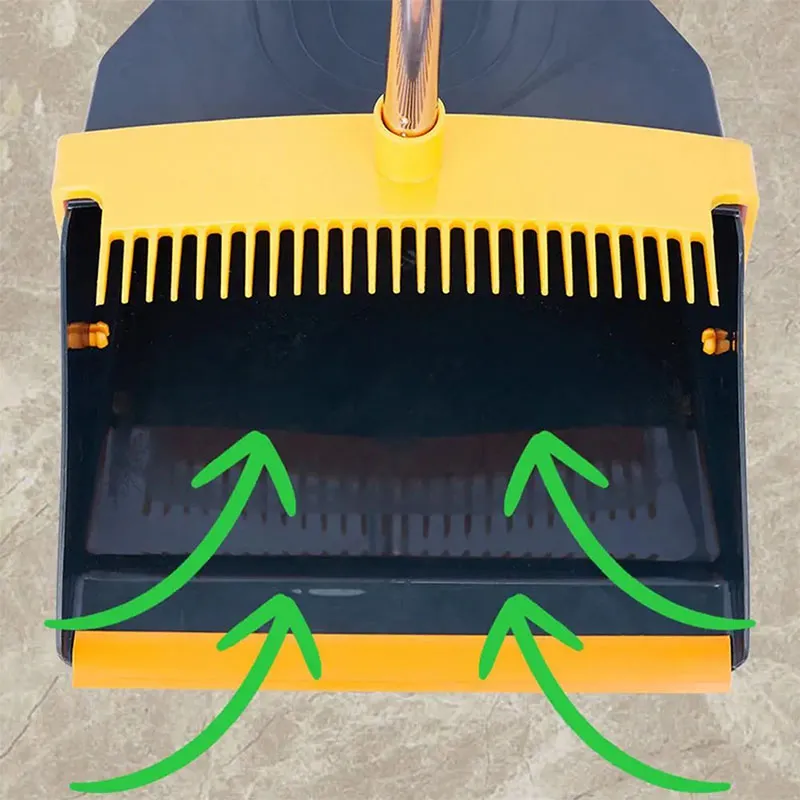 Attachable Broom With Dustpan Cleaner