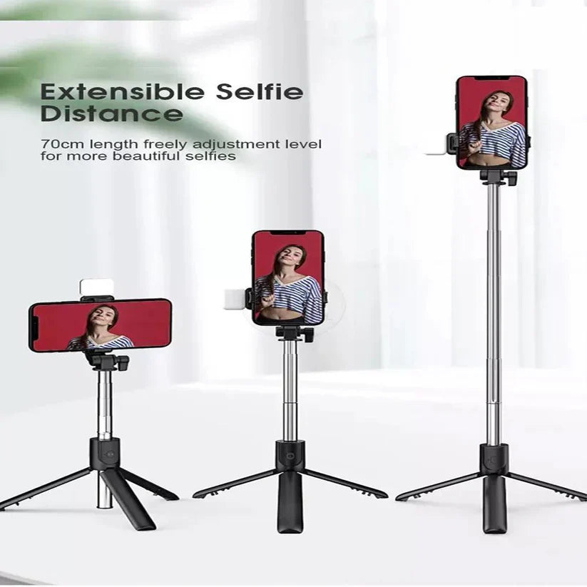 Multifunctional Portable Bluetooth Wireless Integrated Selfie Stick & Tripod