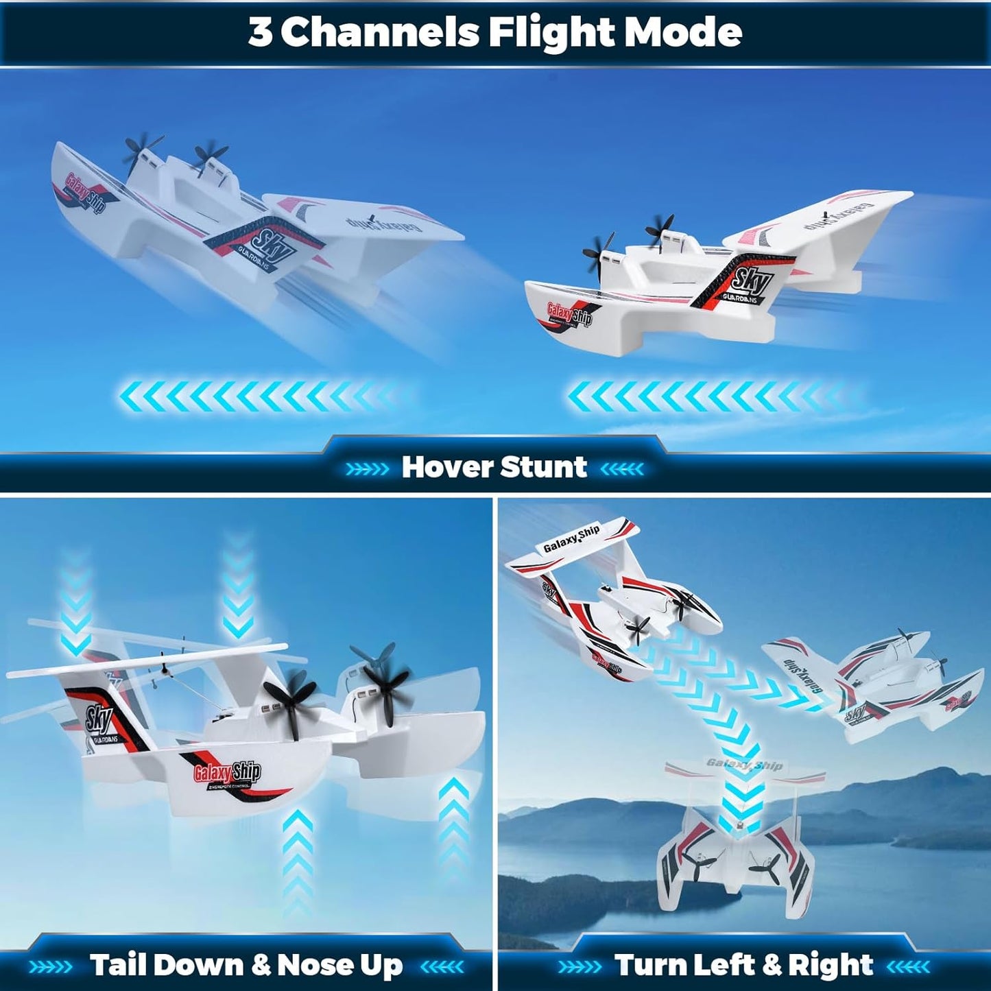 2 in 1 Remote Control Glider Ship