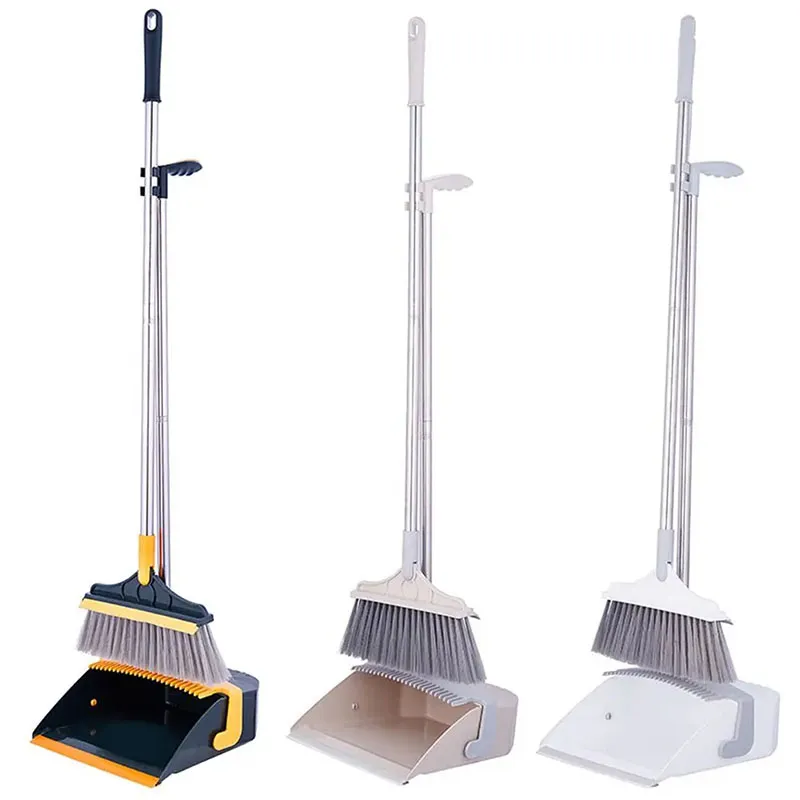 Attachable Broom With Dustpan Cleaner