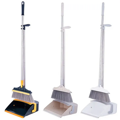 Attachable Broom With Dustpan Cleaner
