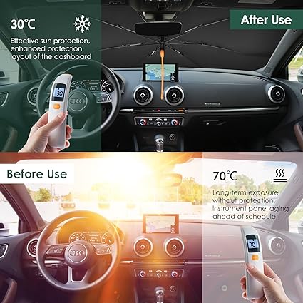 High Quality Car Windshield Umbrella Foldable with Pouch